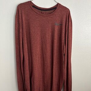 Nike Red Long Sleeve Shirt